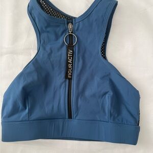 Blue Women's Short Sleeve Top#114